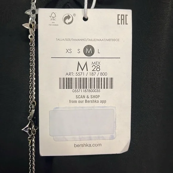 Bershka Black Sexy Sheath Midi Dress Spaghetti Strap Looks Amazing On - Picture 8 of 15